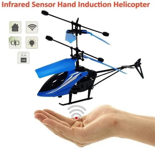 Hand Sensor USB Rechargeable Helicopter – Easy Control Flying Toy for Kids and Adults