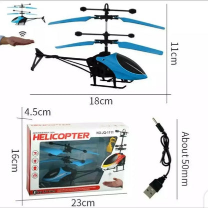 Hand Sensor USB Rechargeable Helicopter – Easy Control Flying Toy for Kids and Adults