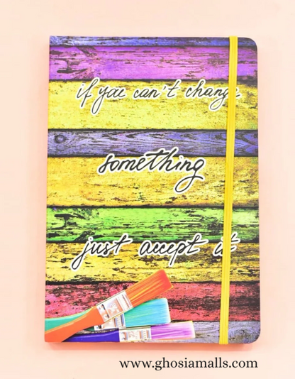 Motivational Cover Colorful Wallpaper Diary Size A5 Travel Notepad Journal