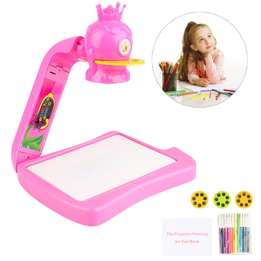 Projector Painting Toy Kids Drawing Board With Projection Function Children Painting Tab Educational Toys - Ghosia Mall's