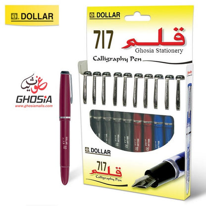 Dollar 717i Calligraphy Fountain Pen Qalam Calligraphy Ink Pen For Beginners ( Pack of 3 Pen )