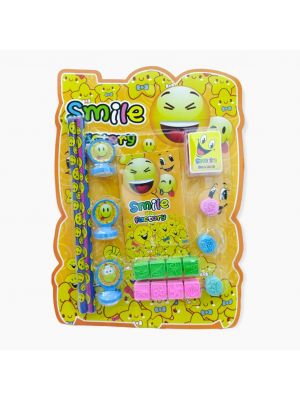 Kids Mixed Stationery Set With Cute Shape Stamps Children Stationery & Stamp Set