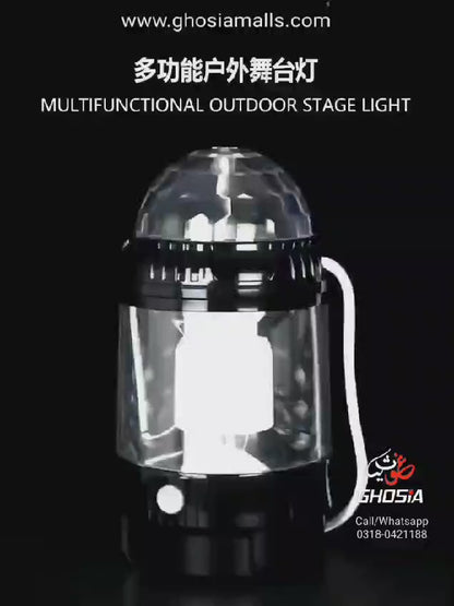 Portable LED Disco Light – Multifunctional RGB Party Lamp with Rotating Effects. 2978