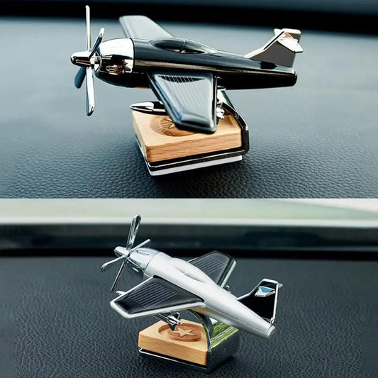 Solar Airplane Car Aromatherapy Diffuser – Rotating Auto Freshener for Car, Home & Office Long-Lasting Fragrance Ideal Gift